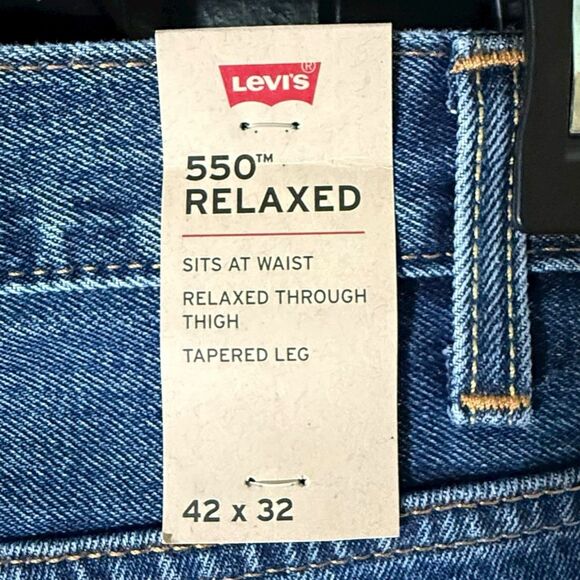 Levis 550 Relaxed 42 X 32 Jeans New with Tags (B) - Picture 9 of 13